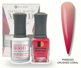 Crushed Coral Mood Polish DUO - Gel Polish & Lacquer  PMMDS55